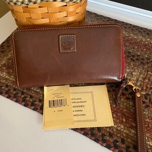 Dooney and Bourke large zip around wallet
